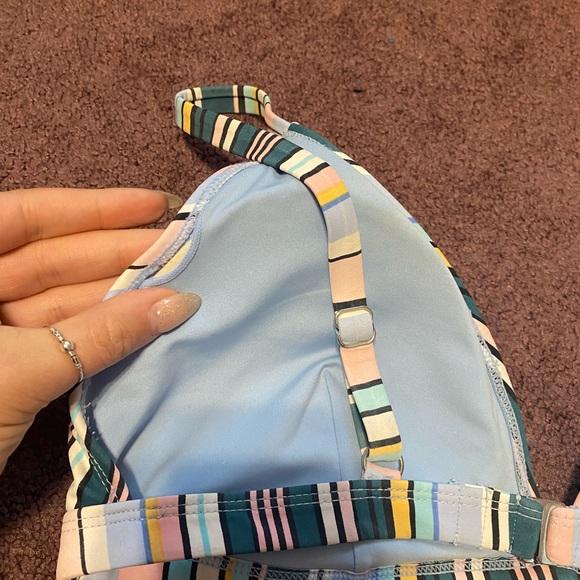 NWOT Forever21 striped high waisted bikini size 1x - Picture 4 of 4